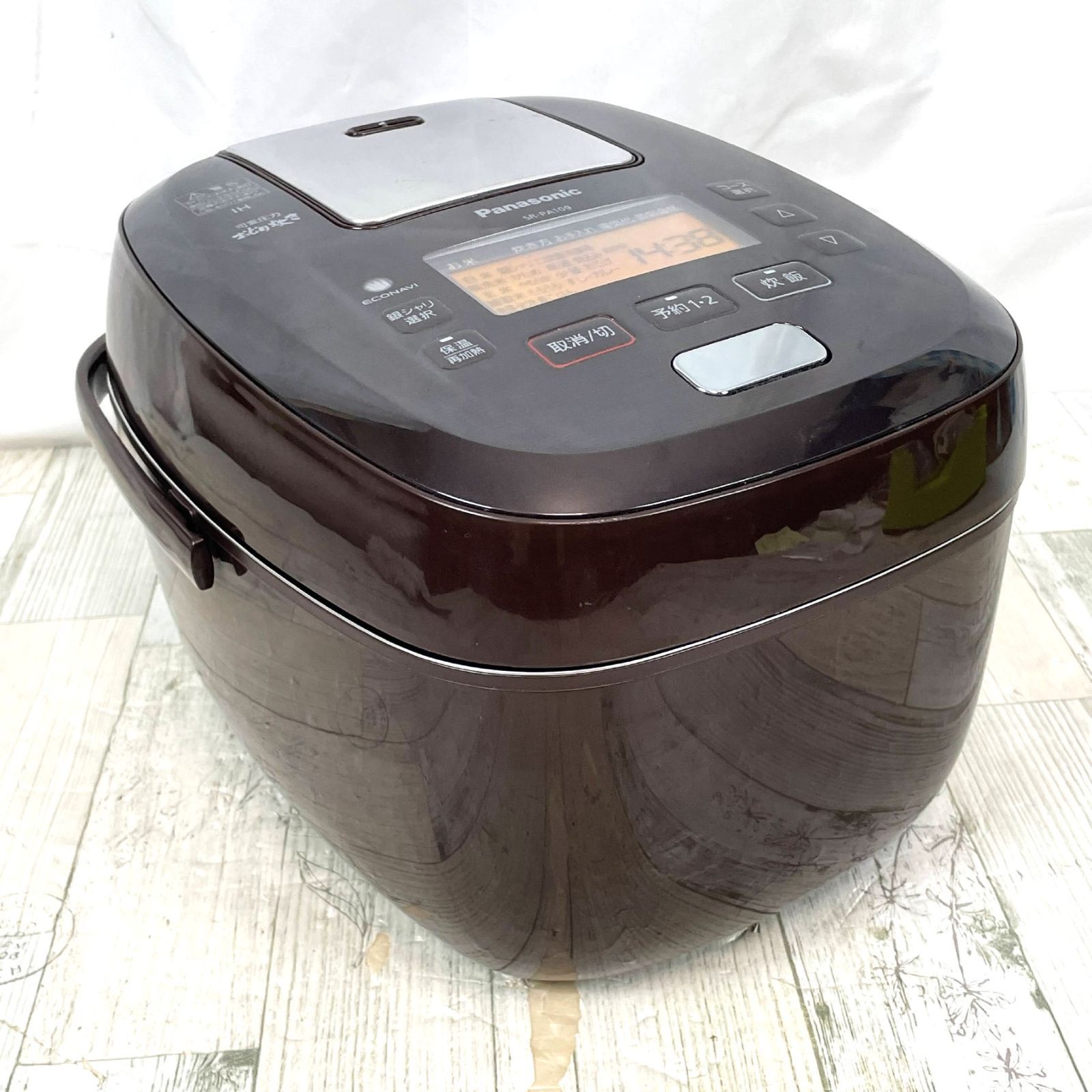 Panasonic SR-PA109 炊飯器 2020年製 パナソニック 炊飯器 5.5合 可変圧力IH おどり炊き SR-PA109