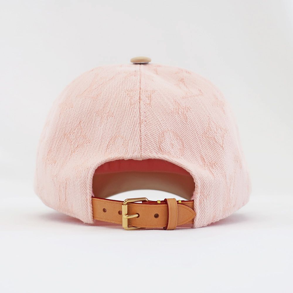 天白】【LOUIS VUITTON】ルイヴィトン キャップ M77543 デニム ピンク