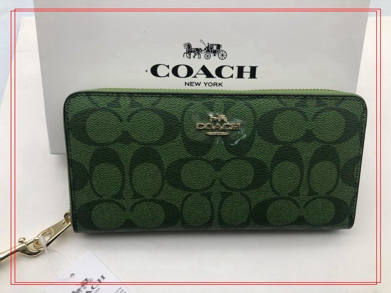 コーチ COACH 長財布 財布 シグネチャー ラウンドファスナー