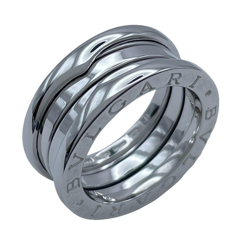 ブルガリ BVLGARI ビーゼロワンリング 3バンド S ホワイトゴールド 750 ジュエリー