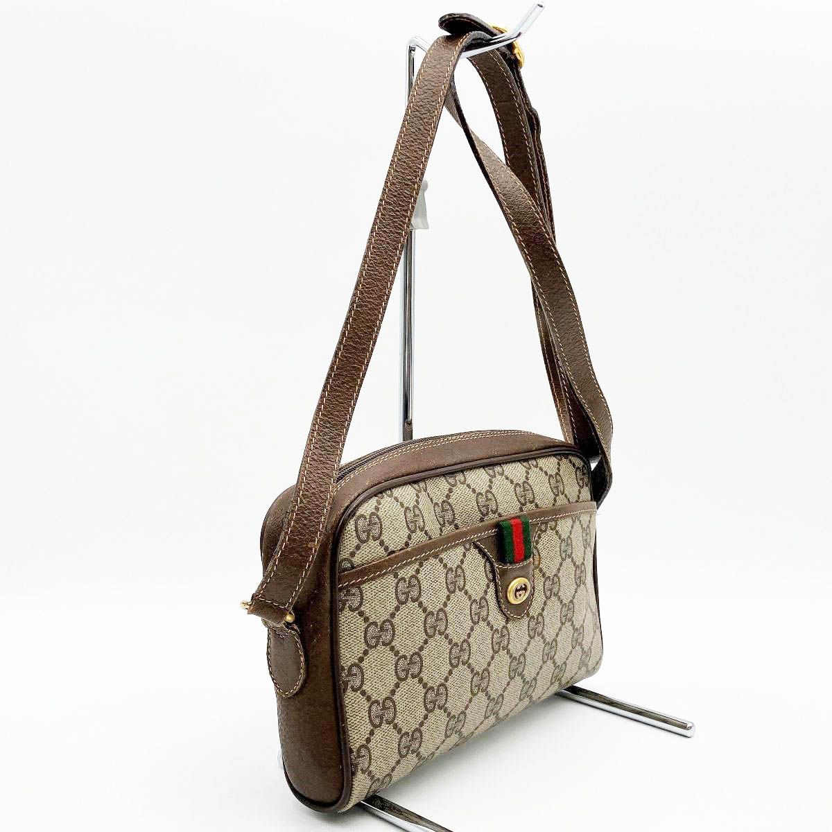 【vintage】GUCCI オールドグッチ シェリーライン GGスプリーム Vintage Old GUCCI GG Supreme Tote Bag Web Line