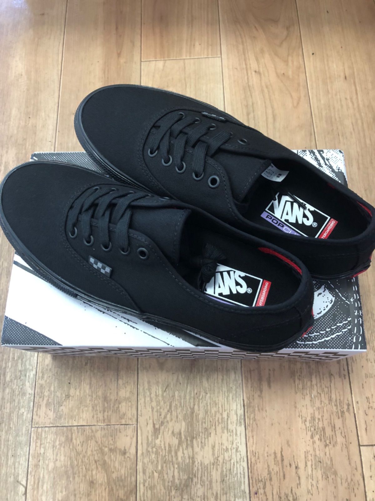 Vans ブラック スニーカー SKATE OUTHENTIC Skate Authentic (Black / Black) VBU – Uprise Skateshop