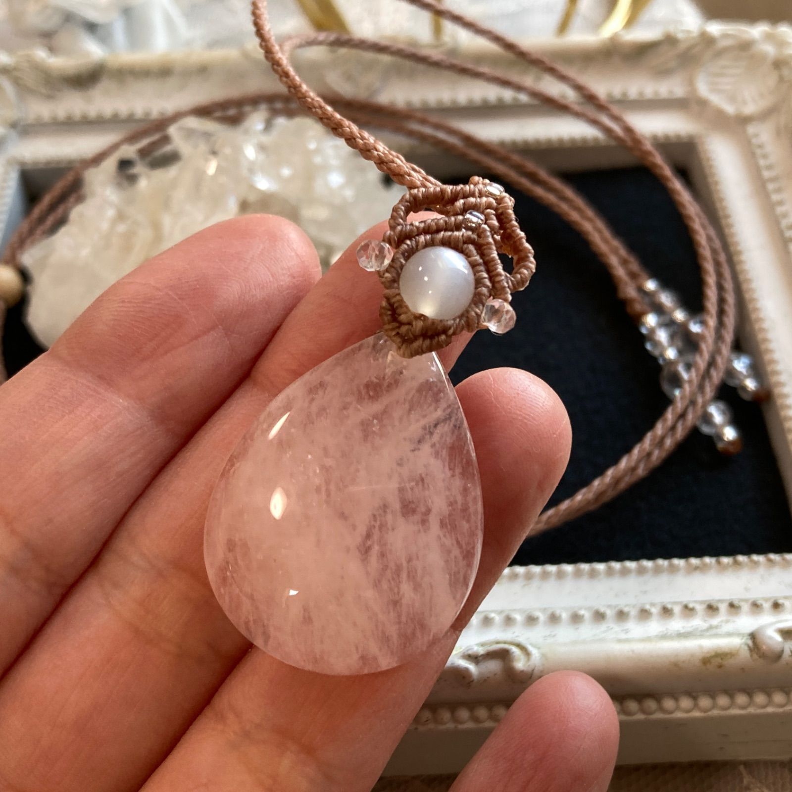 天然石 マクラメ編みネックレス 【公式通販】