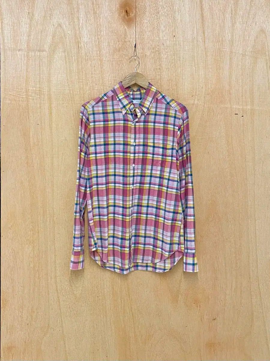 【雷市場（ポンジャン）商品韓国直送】 BEAMS(ビームス) マドラスチェック シャツ チェック柄