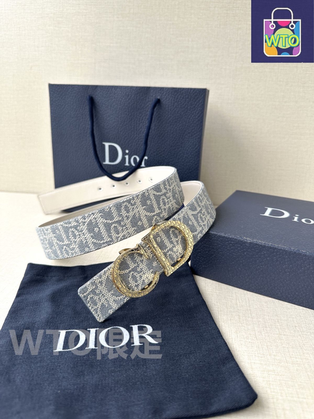 今日WTO】Dior 35 Montaigne リバーシブルベルト(3.5cm)-CEF75 今日WTO】Dior 35 Montaigne リバーシブルベルト(3.5cm)-CEF75