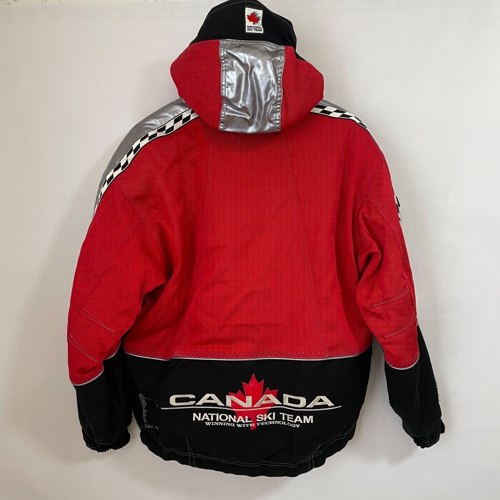 DESCENTE G メンズジャケット L レッド MEN'Sスキーウェア