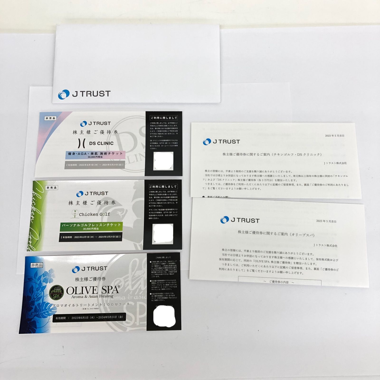 JTRUST Jトラスト 株主優待券 3枚セット 特別株主優待 | Jトラスト株式会社