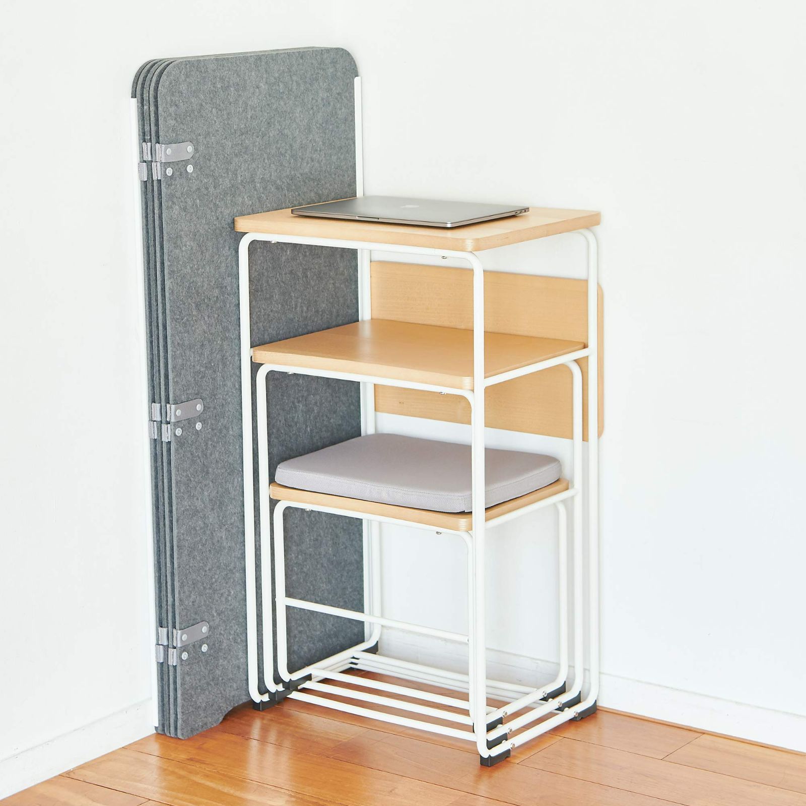 YUB-P-WH ホワイト パーテーション ユビック UBIQ ワークサポートデスク オンライン授業 テレワーク 在宅ワーク イトーキ