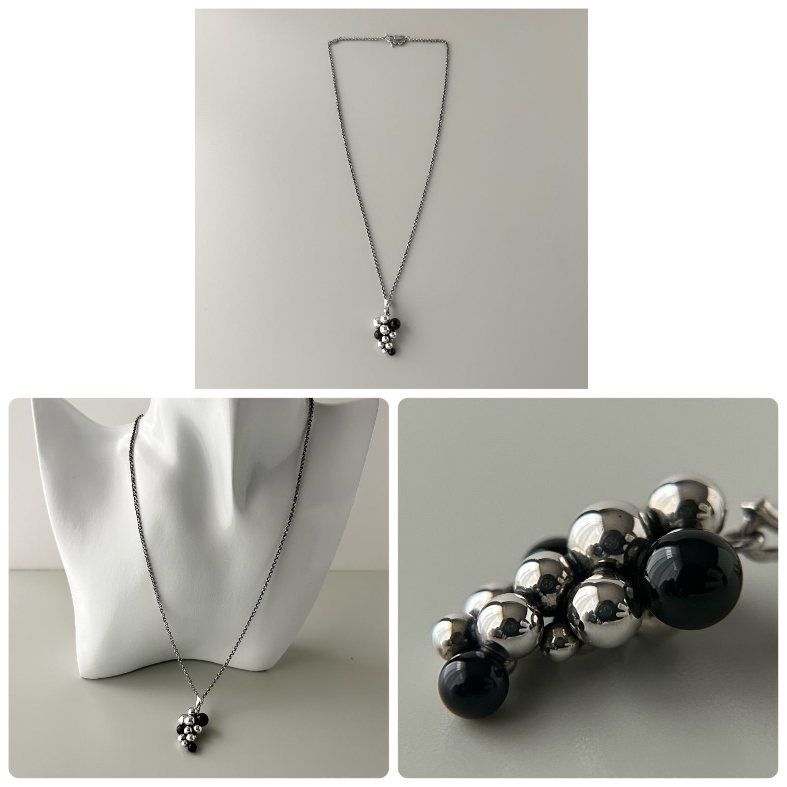 ジョージジェンセン ムーンライトグレープ オニキス ネックレス