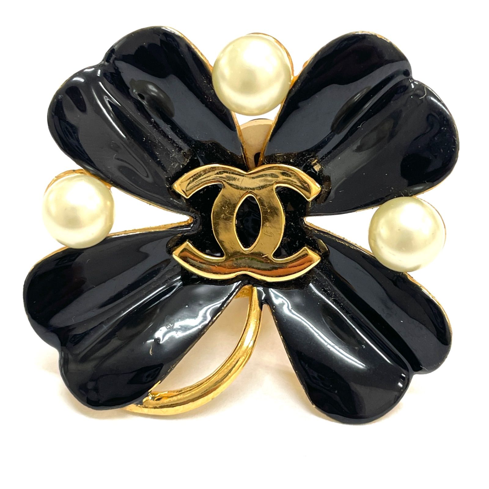 ✨シャネル 93P コレクション クローバー パール イヤリング✨ 【公式