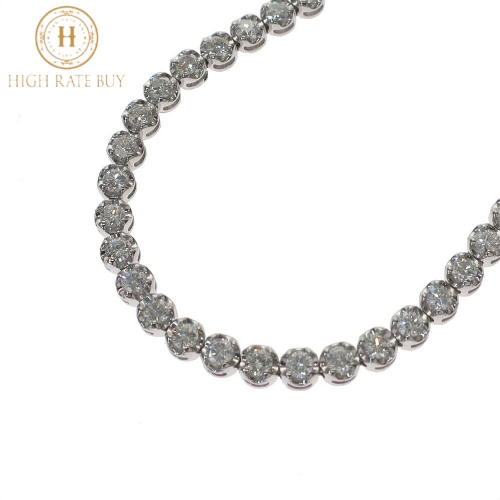 新品同様】テニスブレスレット Pt850 プラチナ ダイヤモンド 3.00ct  