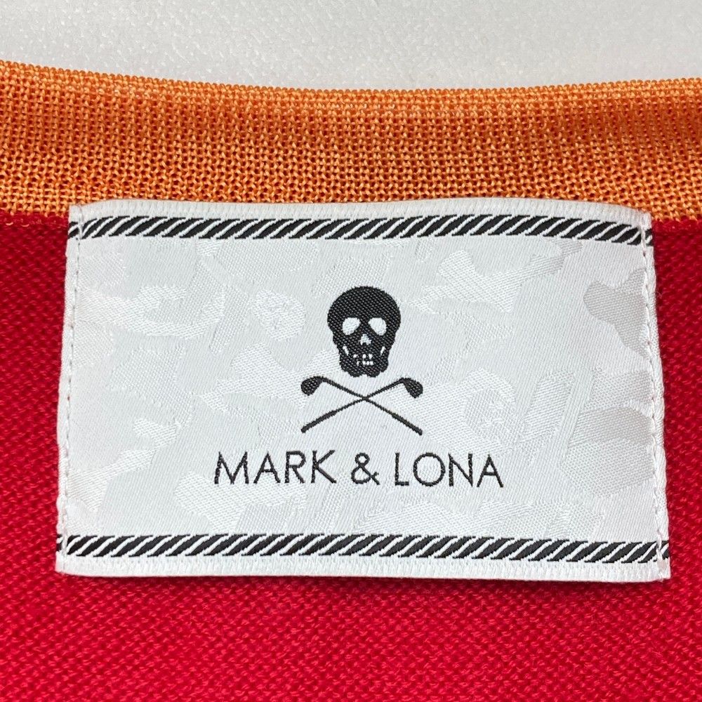 サイズ：L MARK&LONA マークアンドロナ ウール混 Vネック ニット