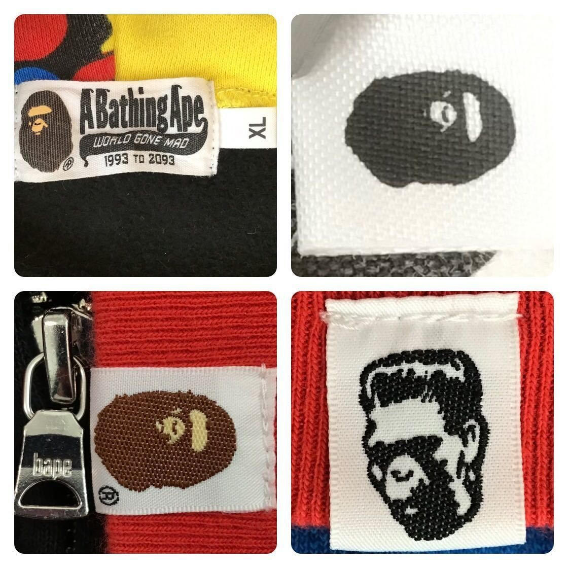 ☆XL☆ BE@R シャーク パーカー shark full zip hoodie a bathing ape 