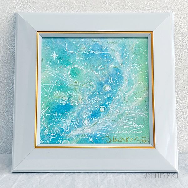 抽象画パステルアート