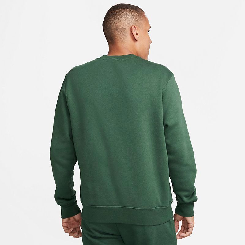 ナイキ スウェット 長袖 トレーナー メンズ NIKE クラブ+ BB パッチ GX L/S クルー プルオーバー スウェットシャツ スポーツウェア ウエア トレーニング   みどり グリーン系 緑 スエット   /FB8436-3