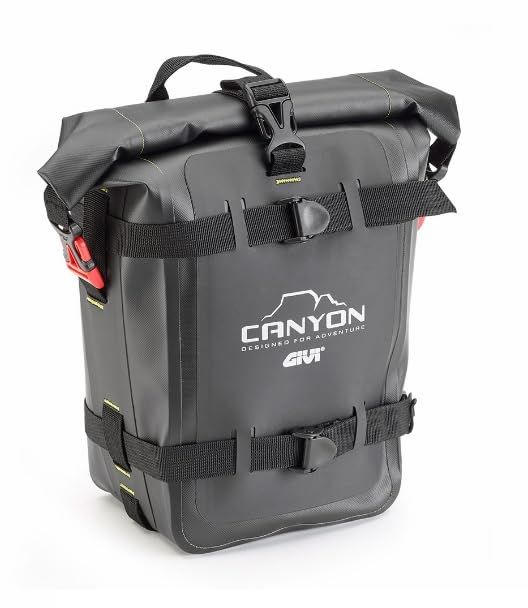 GIVI ジビ GRT722 防水エンジンガードバッグ|カーゴバッグ|ツールバッグ|クラッシュバーバッグ 8L容量Gravel-T CANYON Black カーゴバッグ GRT722 並行輸入品 カーゴバッグ GRT722