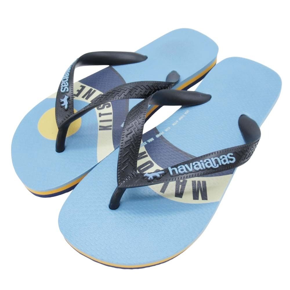 【MAISON KITSUNE】Havaianasコラボ トングサンダル ブルー Amazon | MAISON KITSUNE x HAVAIANAS メゾンキツネ