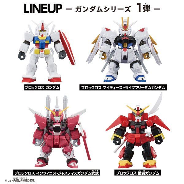 BLOCKCROSS ブロックロス ガンダムシリーズ 1弾 4個セット