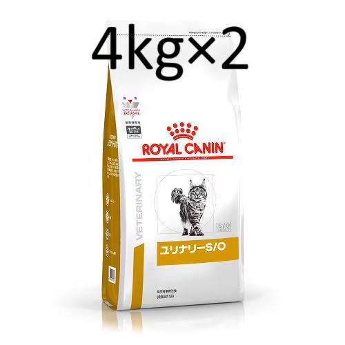 ショップ ロイヤルカナン キャットフード ユリナリー S|O 4kg×2