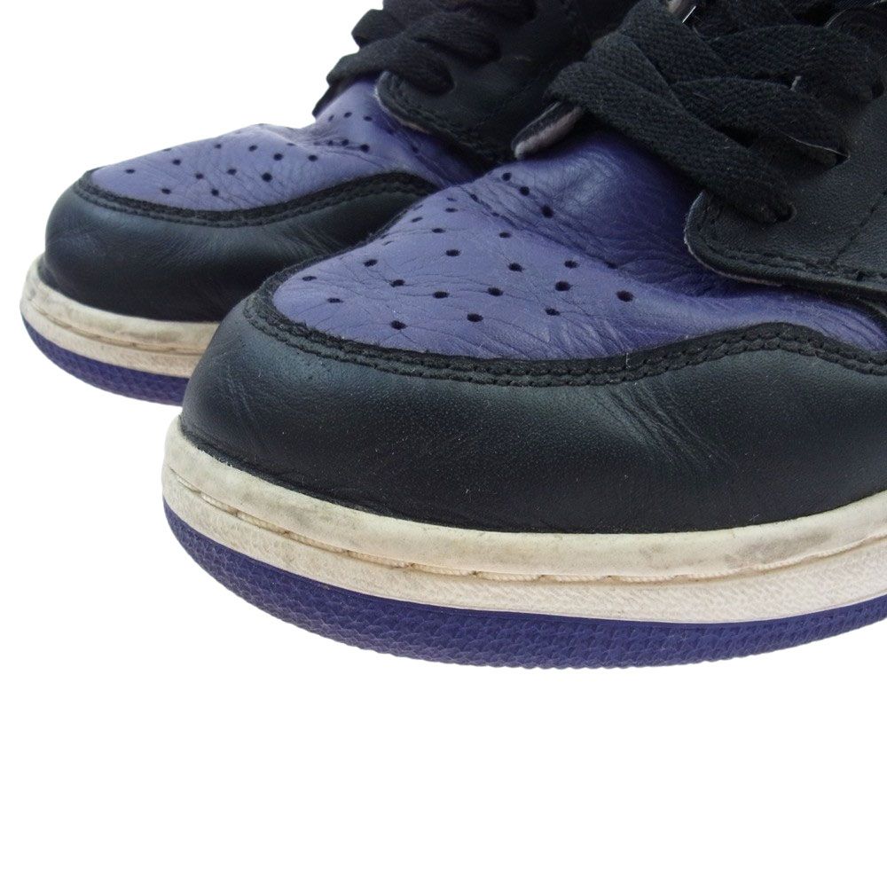 NIKE ナイキ スニーカー 555088-501 Air Jordan 1 Retro High OG Court Purple エア ジョーダン  ワン レトロ ハイ OG コートパープル パープル系 28.5cm【中古】