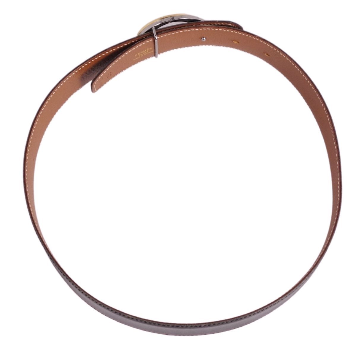 【希少・美品】エルメス　マルジェラ期　エトリヴィエール ベルト ホワイト エルメスHermesマルジェラ レザーベルト 美品 エルメス HERMES 95年