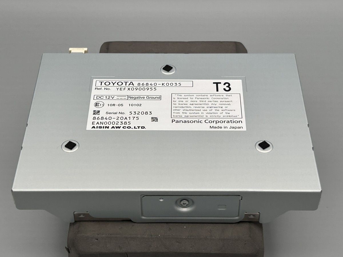 新車外し 80系 トヨタ ハリアー 純正 Ｔ-コネクトナビキット 品番86840-K0035 24080044
