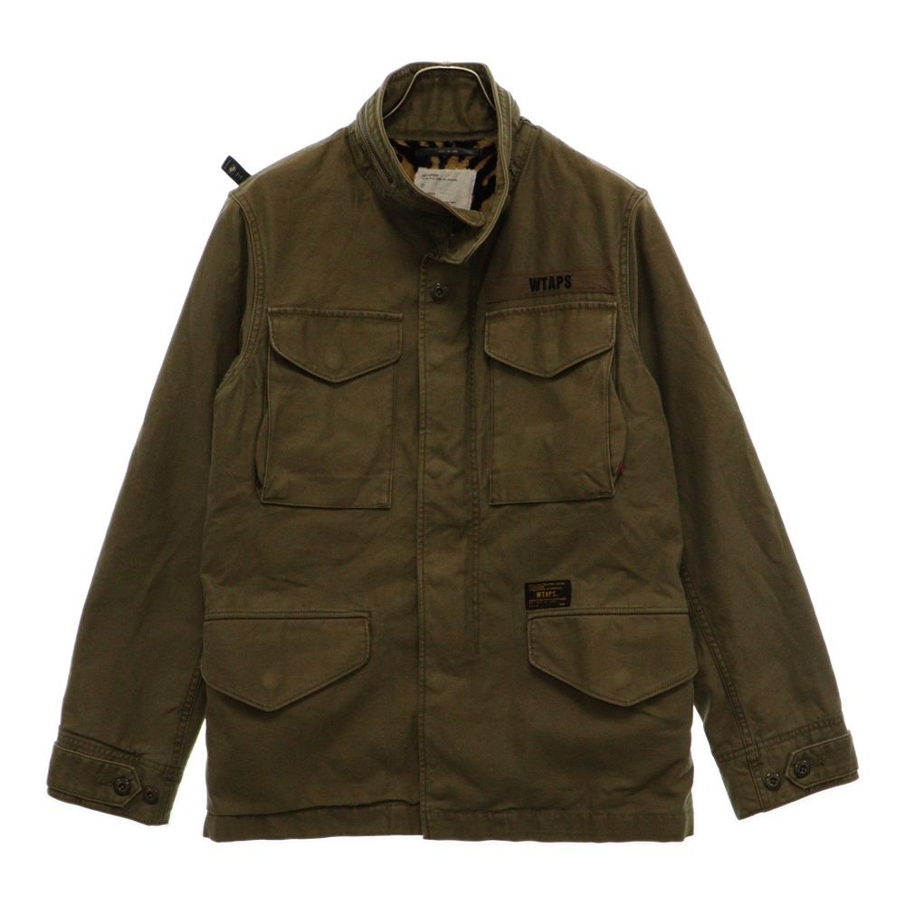 WTAPS (ダブルタップス) 11AW SATIN CROSS BONE M-65フィールドジャケット ミリタリージャケット カーキ  112GWDT-JKM04S - メルカリ