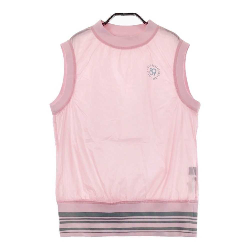 パーリーゲイツ ベスト M ホワイト＆ピンクすぐ発送 ゴルフベスト パーリーゲイツ ベスト M ホワイト＆ピンクすぐ発送 ゴルフベスト