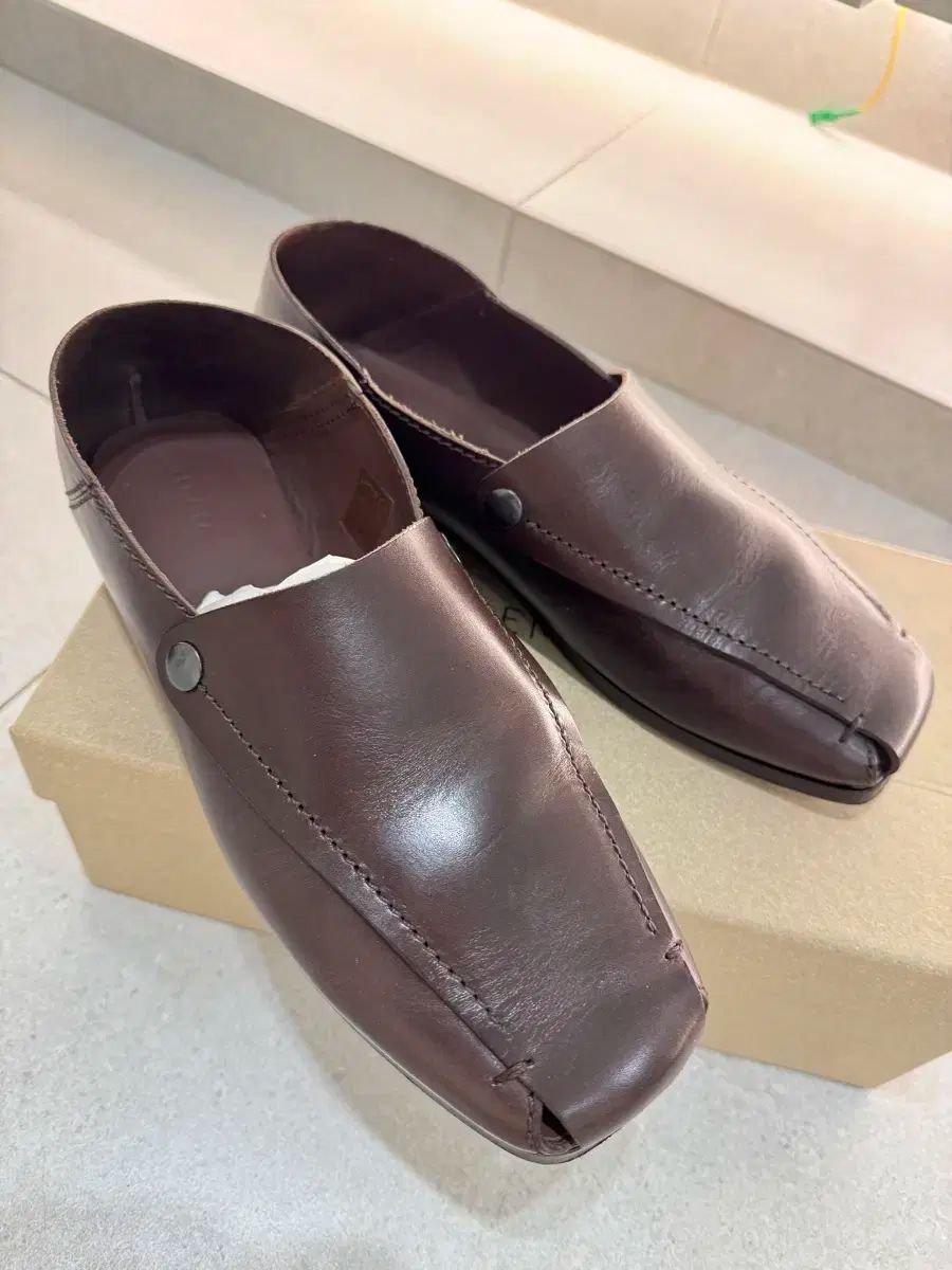 LEMAIRE ルメール レザーシューズ 43 brown 革靴 2025年最新】LEMAIRE