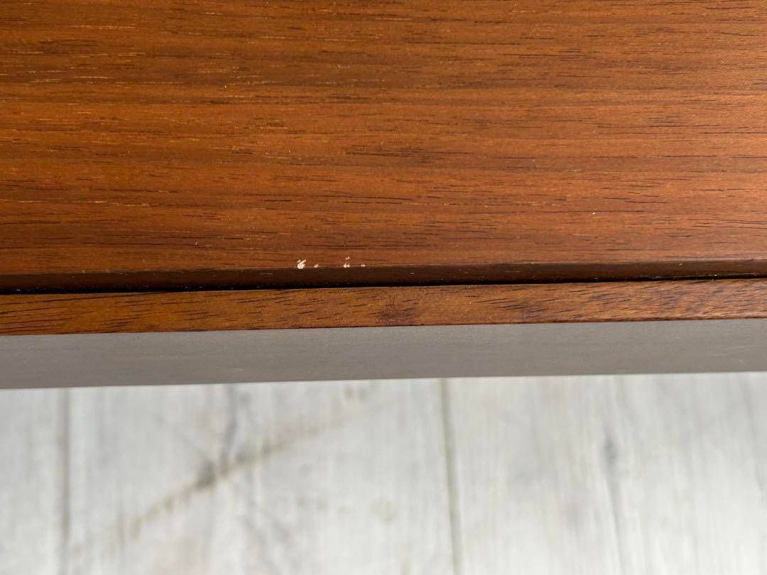 ベルメゾンデイズ ローテーブル ウォールナット 引き出し付き