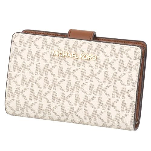 マイケルコース 財布 二つ折り財布 35F8GTVF2B VANILLA シグネチャー アウトレット レディース ウォレット バニラ 並行輸入品