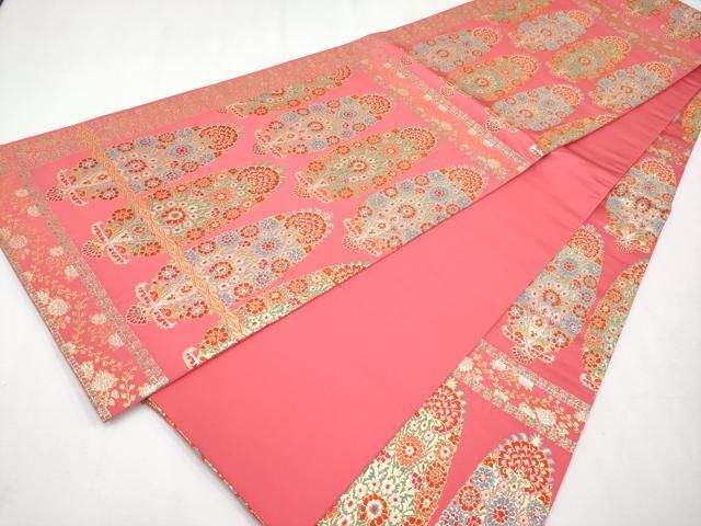 平和屋本店□極上 龍村晋謹製 全通柄袋帯 唐織 波斯聖樹文錦 金銀糸