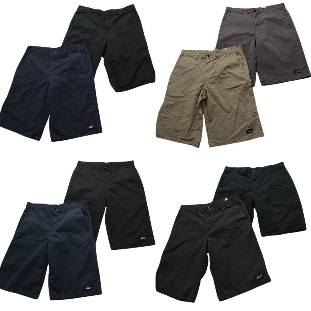 古着卸 ディッキーズ Dickies ワークショートパンツ 8枚セット メンズ 34 ネイビー グレー ブラック 古着 NA4884