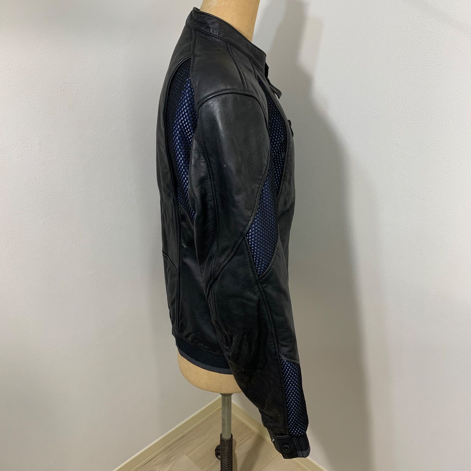 メッシュ＆レザージャケット