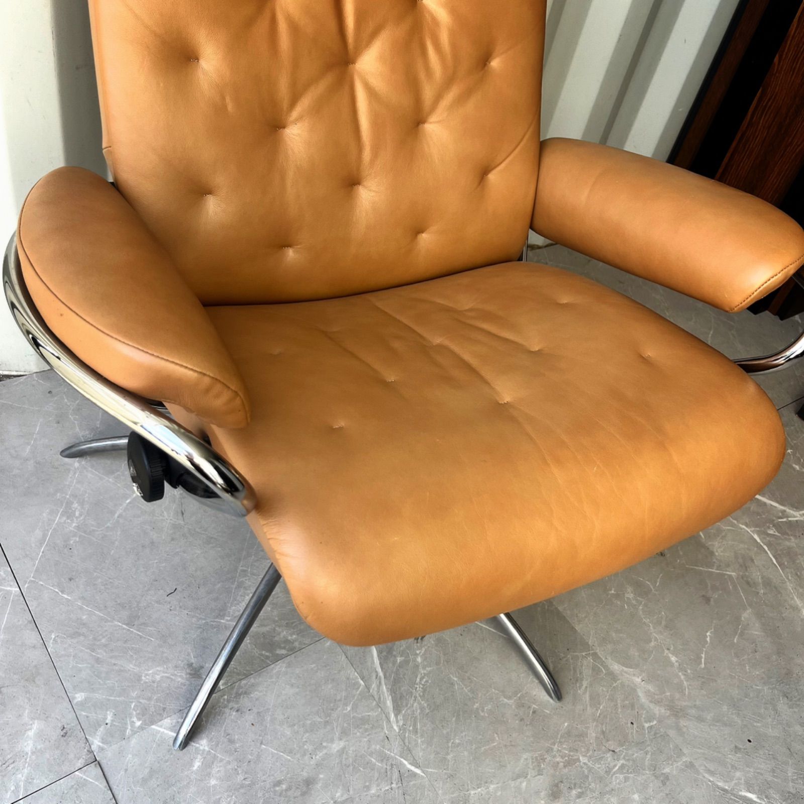 取付無料！エコーネス ストレスレスチェア メトロスター 本革キャメルチェア✨ 取付無料！エコーネス ストレスレスチェア メトロスター 本革キャメル