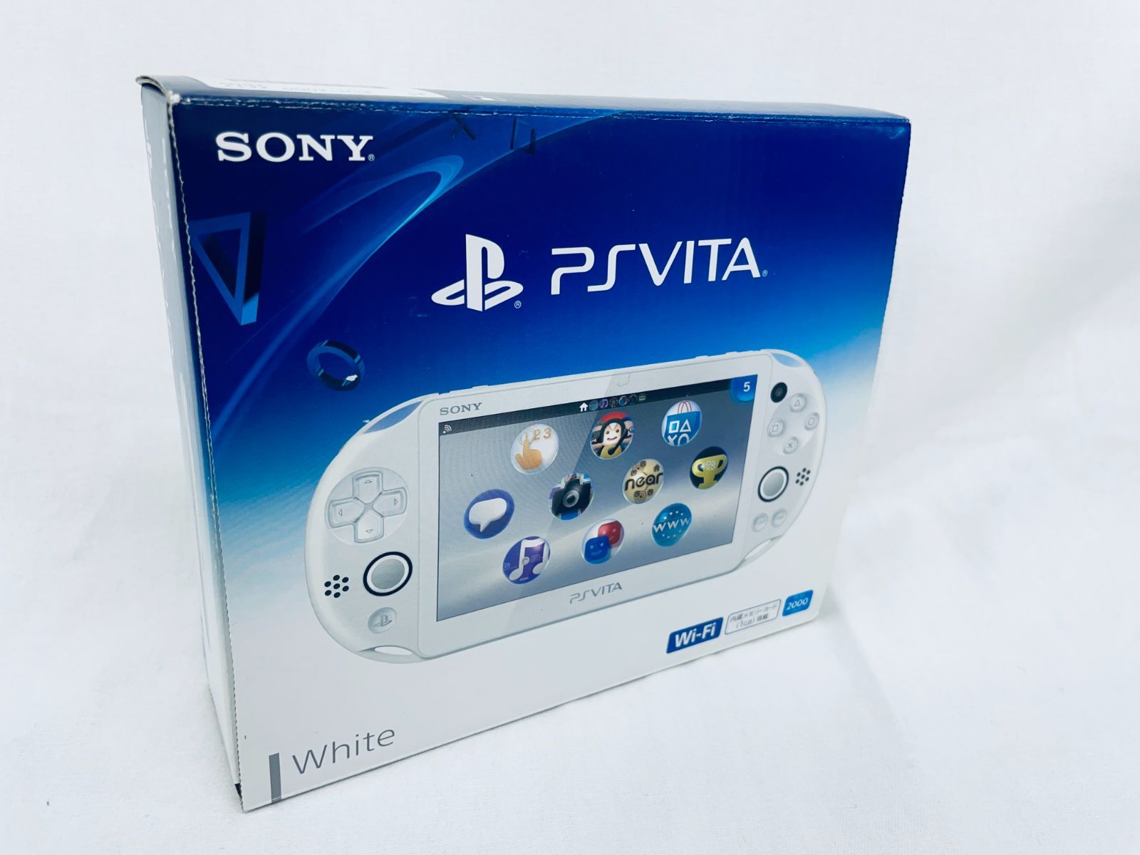 PS Vita Wi-Fiモデル ホワイト (PCH-2000ZA12) 箱付き - メルカリ