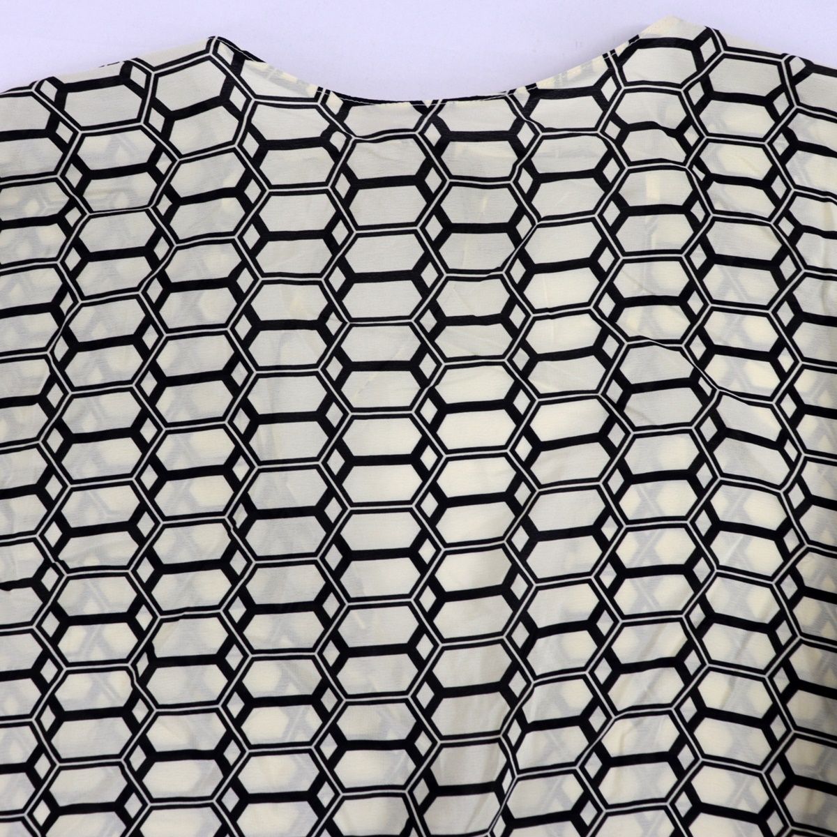 PLAN C プランシー ワンピース ジオメトリック シャツ シルク イタリア