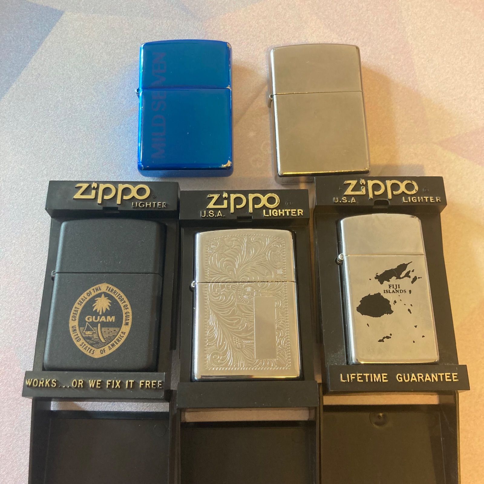 ZIPPO　ジッポライター　５個 zippo アーマー (ジッポーライター) アーマー5Sided 鯉