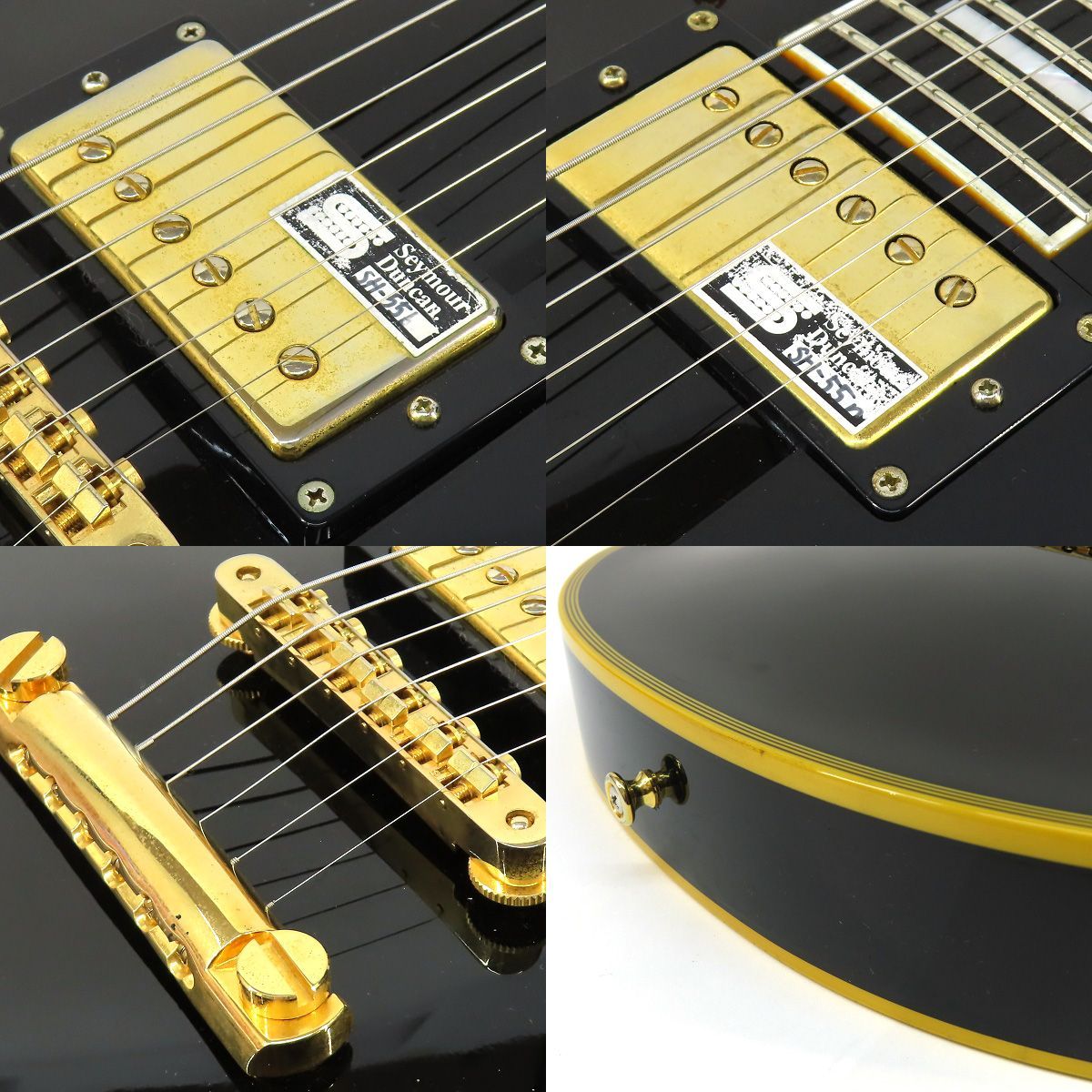 Edwards エドワーズ E-LP-113LTC ブラック レスポール カスタム エレキギター ※中古