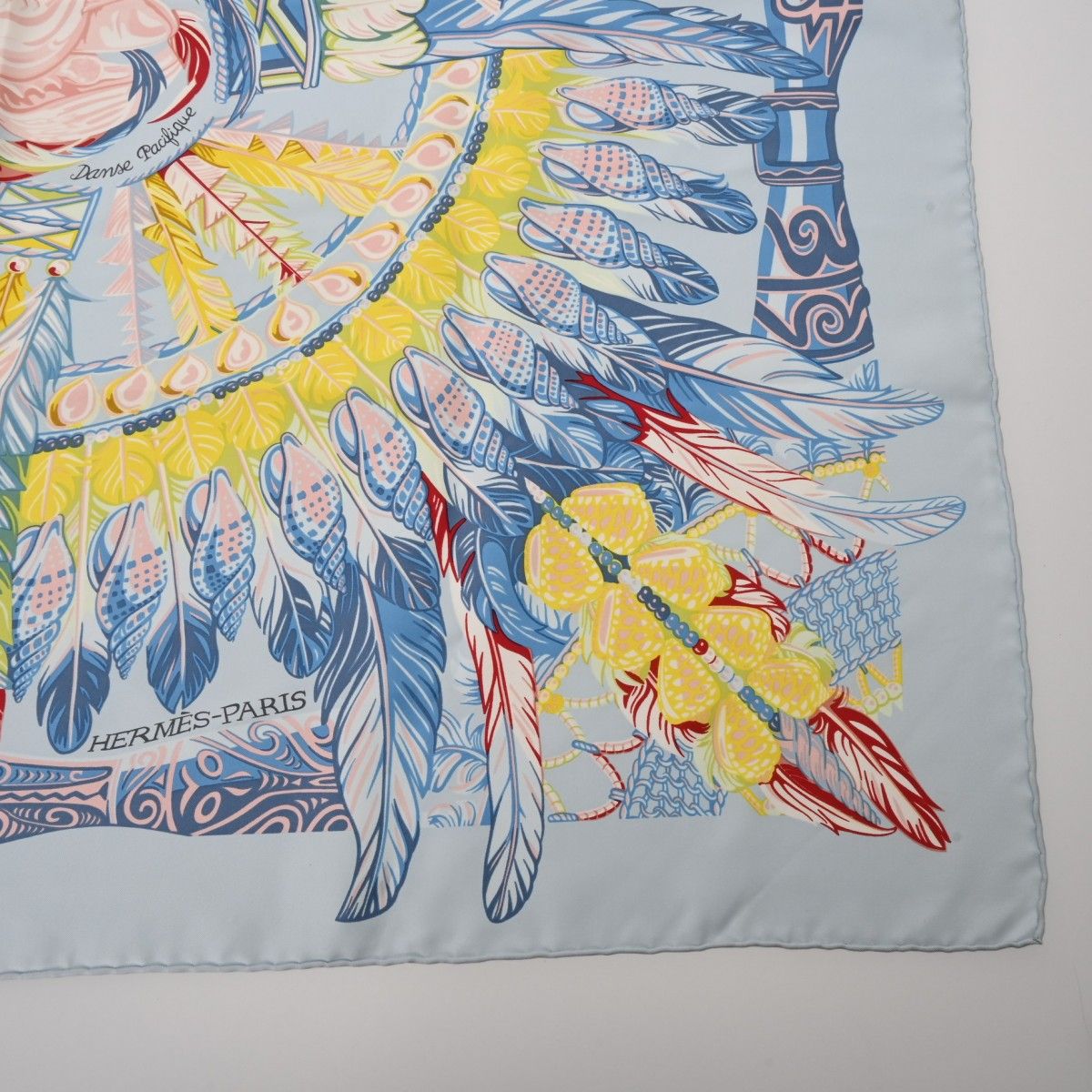 ✨希少美品✨ HERMES エルメス カレ90 DANSE PACIFIQUE エルメス カレ90 Danse Pacifique スカーフ シルク ブルー