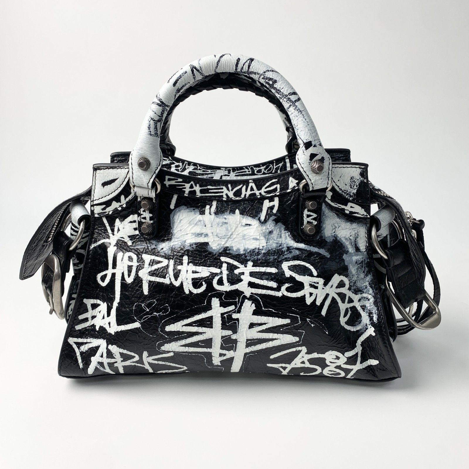 美品 BALENCIAGA 700940ネオカゴール XS グラフィティ 美品 バレンシアガ BALENCIAGA レディース 700940 ネオカゴール