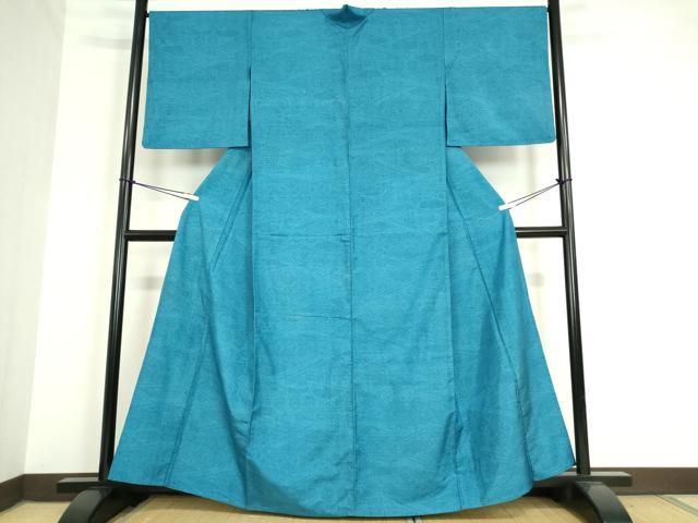 平和屋着物▽本場大島紬 単衣 亀甲花文 140亀甲 正絹 逸品 DAAV5207az  