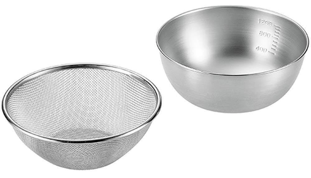 PatternName:19cm & ボウル 18cm よこやま ざる SUS・ga (サス・ガ