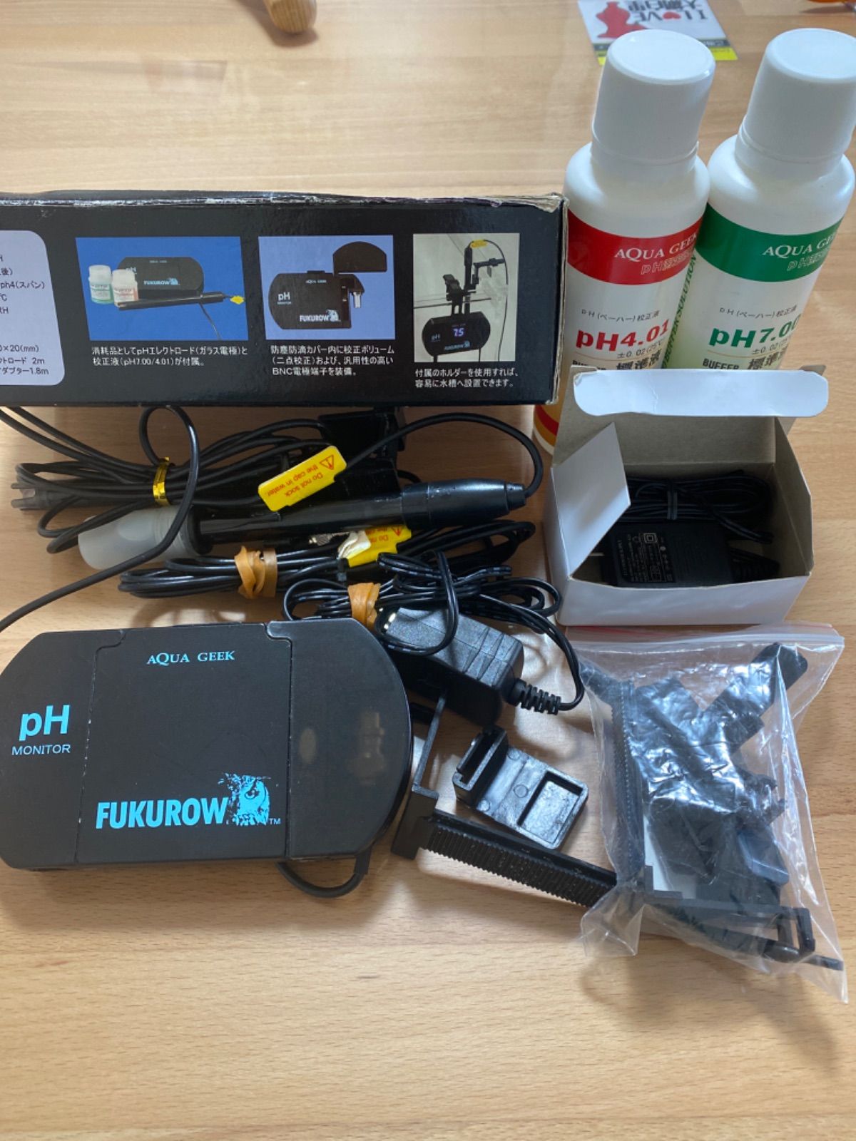 FUKUROW AQUA GEEK pH Monitor アクアギークフクロウ2 飼育用品・器具】【水質測定器具】【AQUA GEEK】 ペーハーモニター