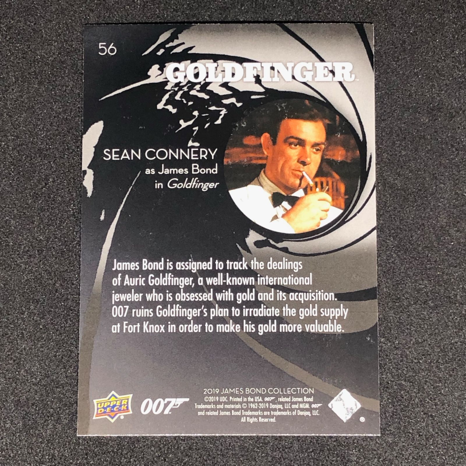 Sean Connery / ショーン・コネリー 2019 Upper Deck ジェームズ