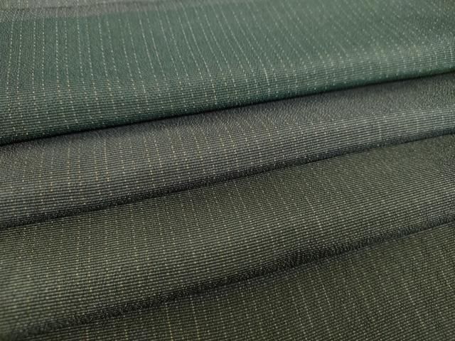 平和屋着物○上質なお召 横段文 正絹 逸品 DAAS3268ps - メルカリ