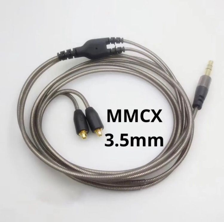 For SHURE MMCXアップグレードケーブル グレー - ケーブル