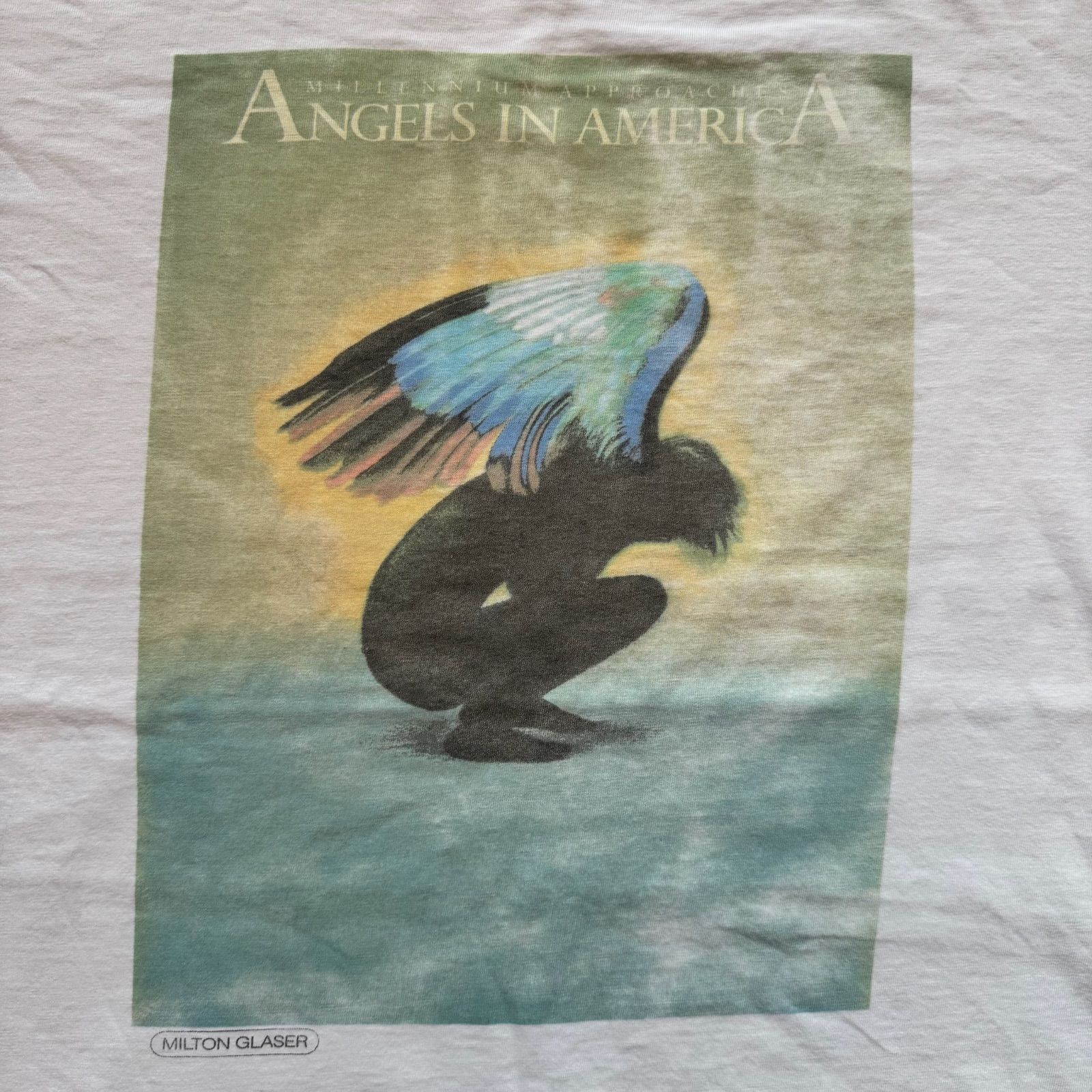 90s MILTON GLASER Angels in America USA製 アートTシャツ ミルトン 