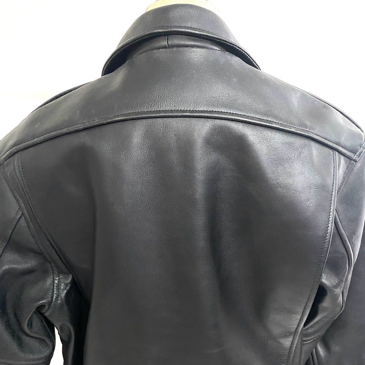 美品✨ハーレーダビッドソン　レザージャケット　シングルライダース　M 黒 Harley Davidson ハーレーダビッドソン純正 FXRGトリプルベント