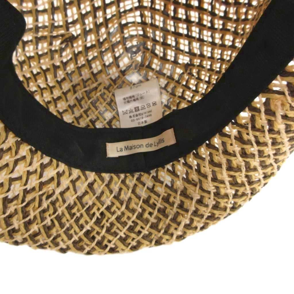 ラ メゾンド リリス La Maison de Lyllis ペーパーハット 麦わら帽子